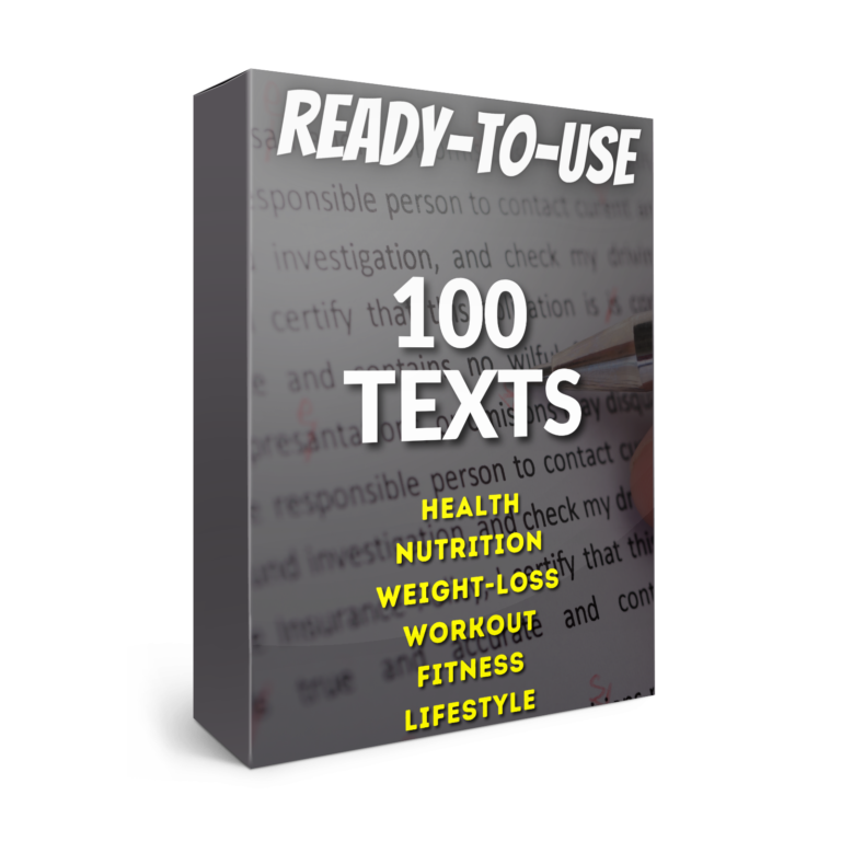 100 fitness text