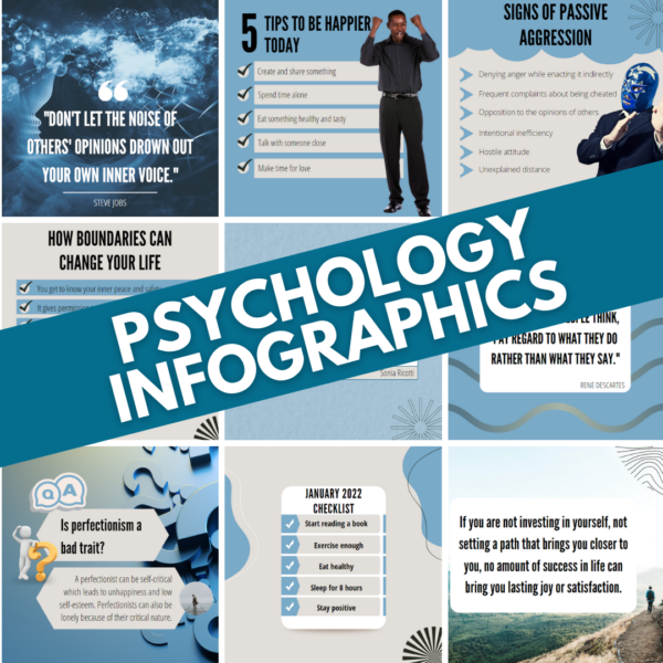 psychology infographics pack
