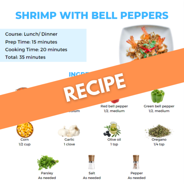 shrimp with bell peppers