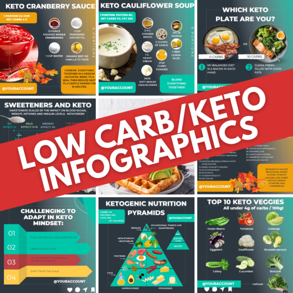 low carb infographics
